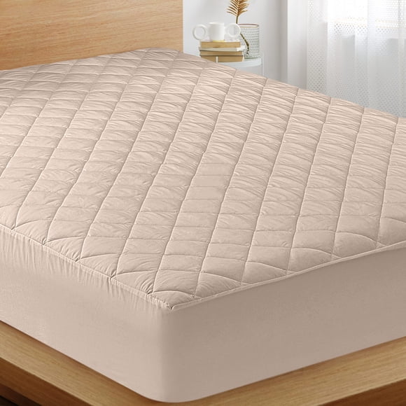 Colchón Utopia Bedding acolchado, ajustado, tamaño doble, color beige