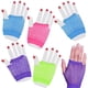 thumbnail image 1 of Guantes de neón para niños, juego de 12, guantes de malla para la muñeca, artículos de fiesta de neón perfectos, accesorios geniales para Halloween, regalos de fiesta de cumpleaños de los 80, artículo, 1 of 6