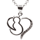 thumbnail image 1 of Collar Corazón Gatito con Circones en Plata 925, 1 of 2