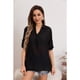 thumbnail image 1 of Blusa Mujer Lino Algodón Premium Liviana Botones Tendencia 8054, 1 of 3