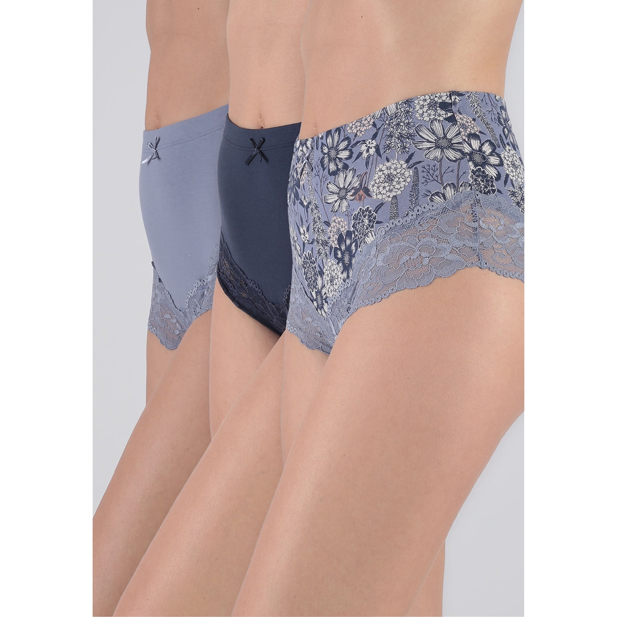 Pack 3x Pantaleta Algodón P3145053-azu4 Kayser