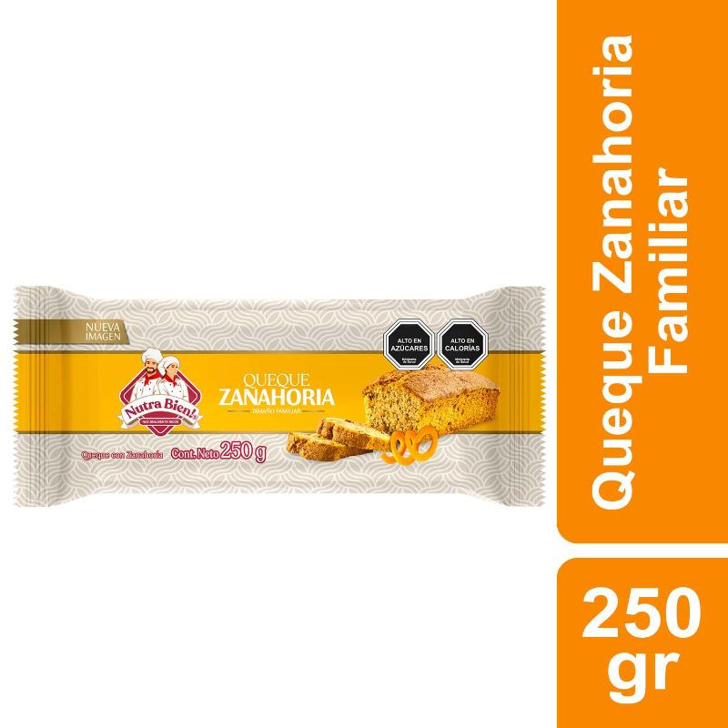 Queque Zanahoria 250 g Nutra Bien