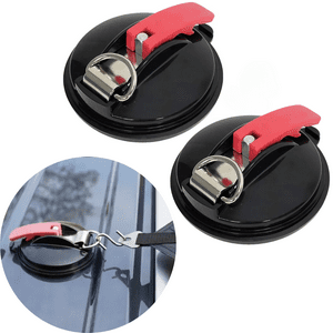 Genérica - Set 2 Anclajes Succión Fijación Ventosa Para Auto Camping