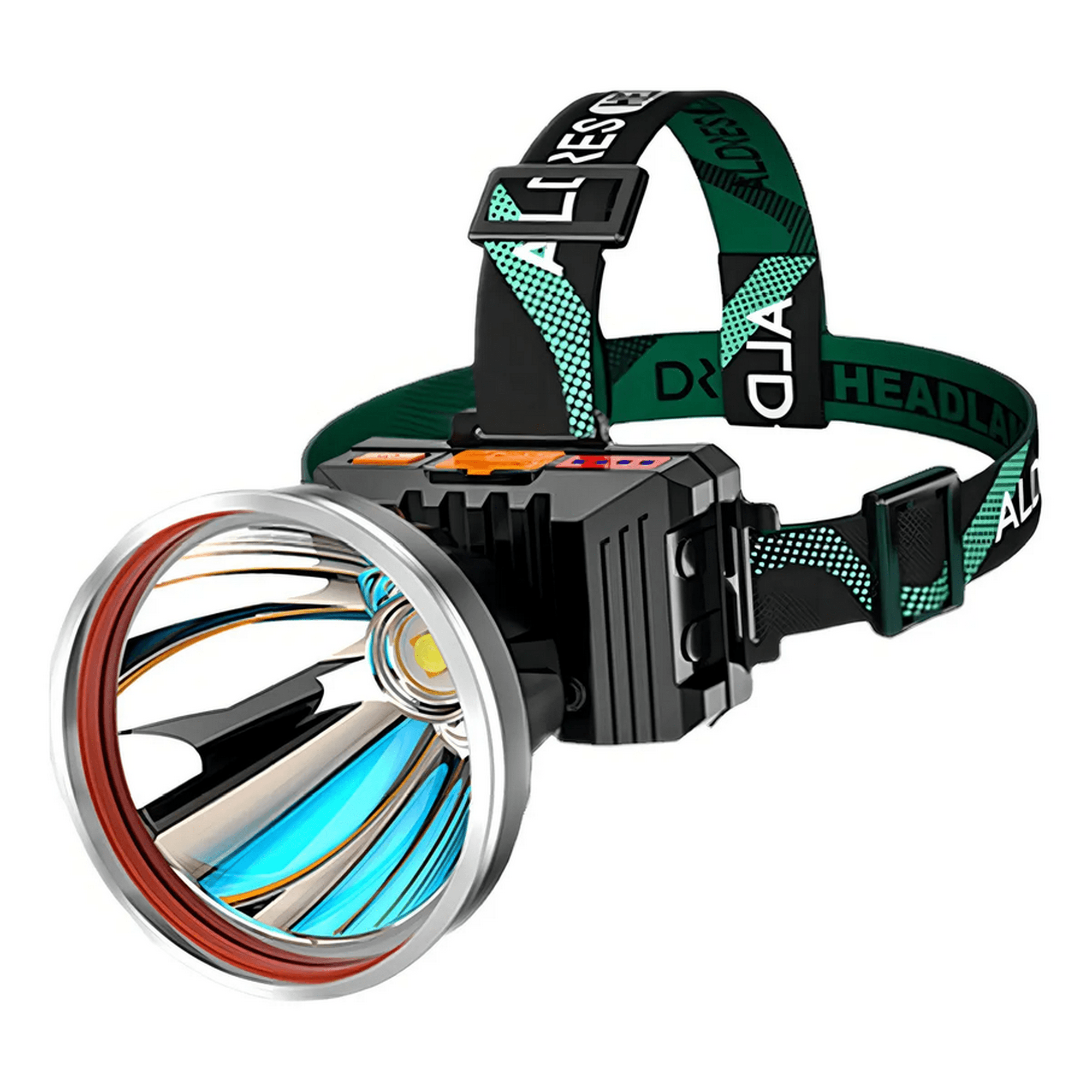 Genérico - Lámpara Tipo Minero Recargable Potente De Cacería Luz Linterna Negro