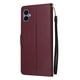 thumbnail image 4 of Funda Cartera para Samsung Galaxy A06 con Tarjetero, Soporte y Cordón - Protección Rojo, 4 of 5