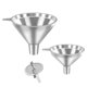 thumbnail image 1 of Juego de 3 embudos de acero inoxidable Nomatox, 1 of 6