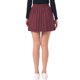 thumbnail image 3 of INSPIRE CHIC Falda de Punto Plisada para Mujer con Cintura Alta Elástica A-Linea Mini Falda Casual de Canalé XL Burdeos, 3 of 6