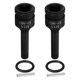 thumbnail image 1 of Uxcell 2pcs 1/2" Drive M11 Triple Square Impact Spline Bit Socket 11mm CR-MO Steel 12-Point Triple Square Sockets con Pasador de Chaveta y Anillo en O para Adaptador de Taladros Eléctricos, 1 of 7