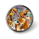thumbnail image 1 of 101 dálmatas-Theme Round Button Badge: Premium Metal Construction, Ideal for High-End Events 2.8 cm, 1 of 6