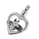 thumbnail image 1 of Precioso Cachorro Perro Corazón Urna Colgante Recuerdo Conmemorativo Cremación Cenizas Medallón, 1 of 5