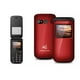 thumbnail image 3 of Telefono Senior Adulto Mayor Tipo Almeja 4G Rojo, 3 of 5