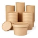 thumbnail image 4 of X100 Potes Contenedor De Alimentos Pote Kraft C/tapa 8oz Color Marrón Claro / Pote Kraft 8oz, 4 of 4