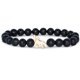 thumbnail image 1 of Pulsera Fahlo Scout Lobo con Piedra de Lava – Talla Única, 1 of 1