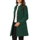 thumbnail image 4 of INSPIRE CHIC Abrigo de Invierno para Mujer con Cuello Peter Pan, Corte en Línea A hasta el Muslo, con Botonadura Simple, Talla 3XL, Verde Oscuro, 4 of 6