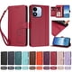 thumbnail image 4 of Funda Cartera Trébol para Xiaomi Redmi Note 17 4G con Ranuras Tarjetas y Carga Inalámbrica Rojo, 4 of 6