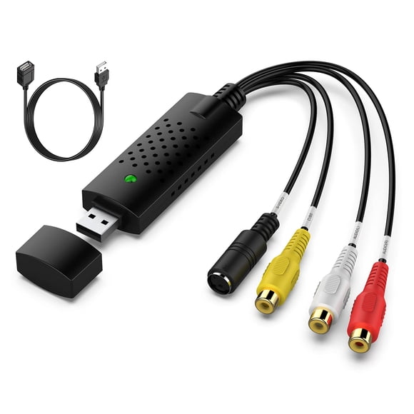 Tarjeta de captura de vídeo USB 2.0 con convertidor VHS a digital MAC/PC