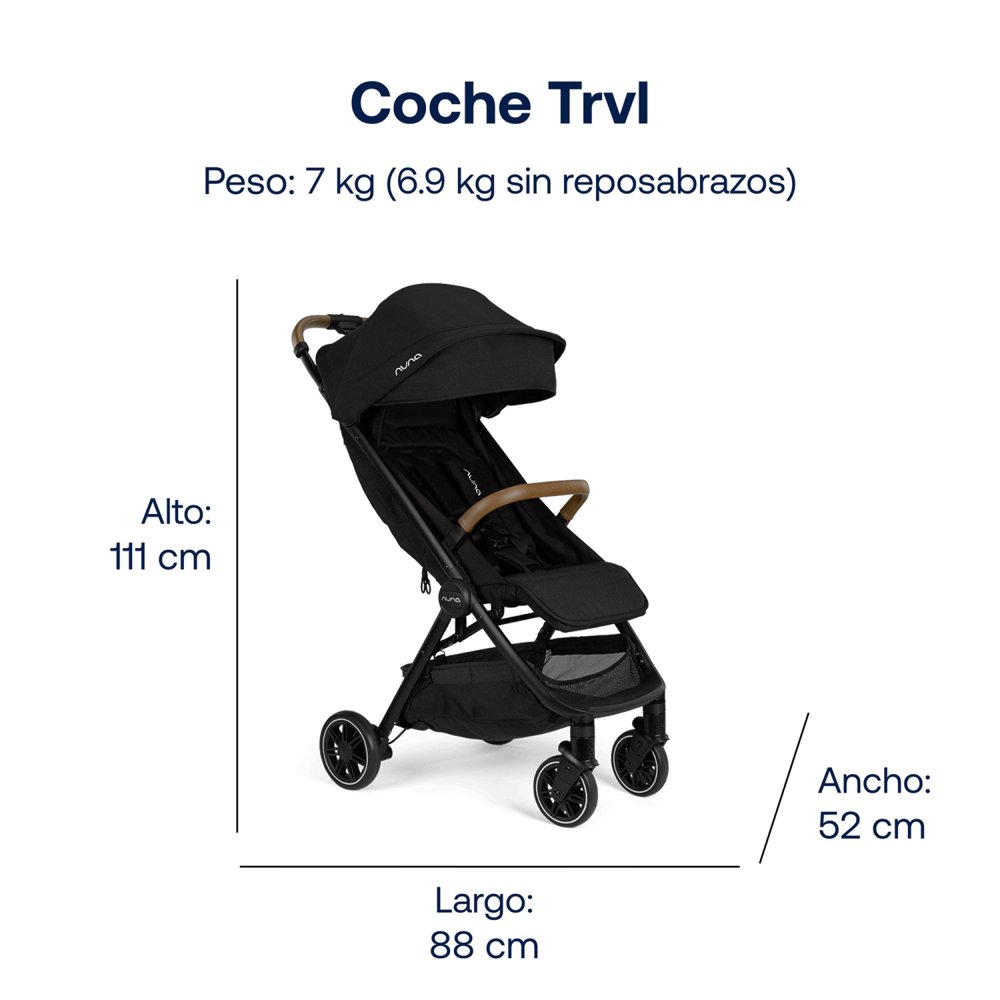 Coche De Paseo Travel Negro, foto 3