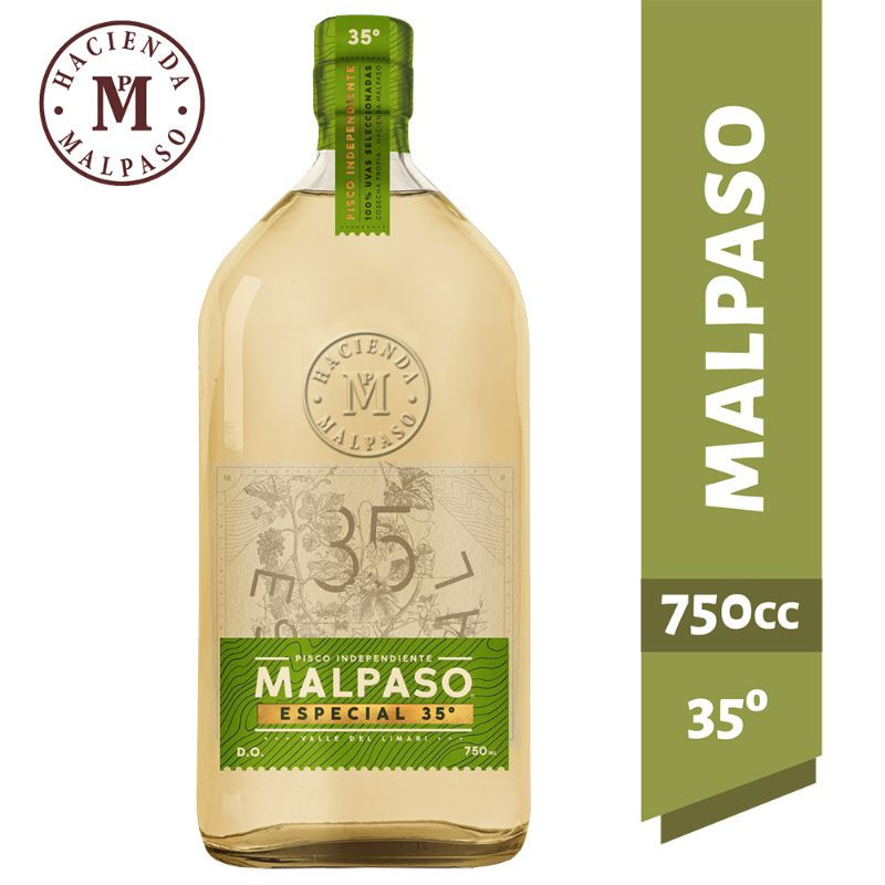 Pisco Especial 35° Botella 750 cc Mal Paso