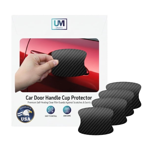 Protector de manija de puerta Upromax paquete de 4 película transparente