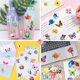 thumbnail image 4 of Pegatinas YAMIOW 200 uds Flor y Mariposa Impermeables, 4 of 7
