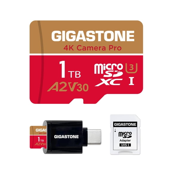 Tarjeta micro SD Gigastone 1TB 4K Pro A2 V30 UHS‑I