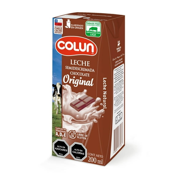 Leche Semidescremada Original Sabor Chocolate, 200 ml