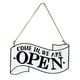 thumbnail image 4 of ABIERTO / CERRADO Placa De Madera Placa Colgante De Puerta Placa Para Tienda Bar Blanco, 4 of 5