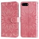 thumbnail image 3 of Funda tipo cartera FOXDOCK para iPhone SE 2020 , diseño girasol en relieve, cuero PU, cierre magnético, soporte y tarjetero, 3 of 5