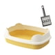 thumbnail image 4 of Caja de arena para gatos de entrada baja para gatos domésticos, caja de arena portátil resistente, fácil de limpiar, caja de arena, caja de arena para Amarillo, 4 of 5