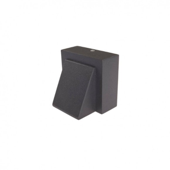 APLIQUE LED SIMPLE EXTERIOR IP54 5W 3000K GRIS MODELO KAPELLE KONNERGIE