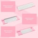 thumbnail image 3 of Soporte para teclado Rskinieei con reposamuñecas de acrílico rosa, 3 of 8