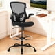 thumbnail image 2 of Silla de dibujo ergonómica Bondesin, taburete alto de oficina, negro, 2 of 9