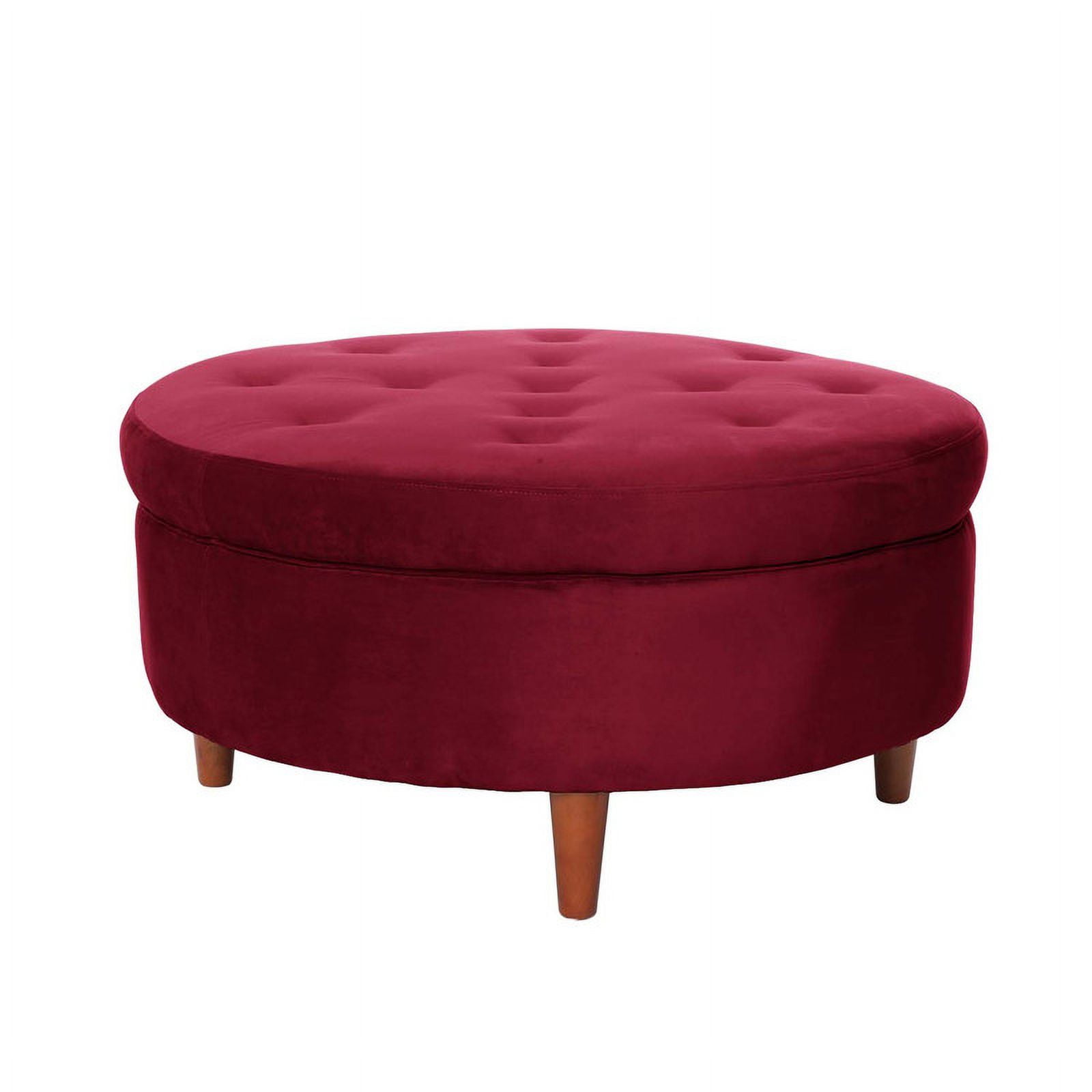 Latam Home - Pouf Paris Tela Velvet Burdeo
