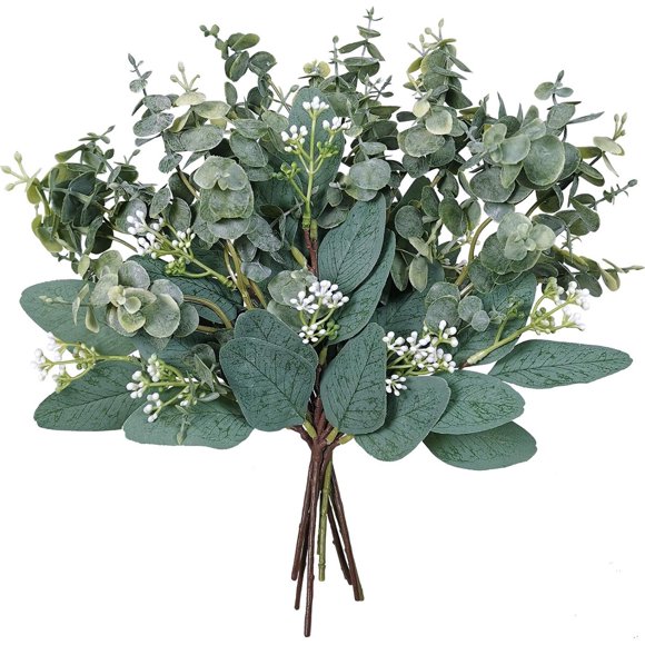 Ramas de Eucalipto Artificial Winlyn, 10 Piezas