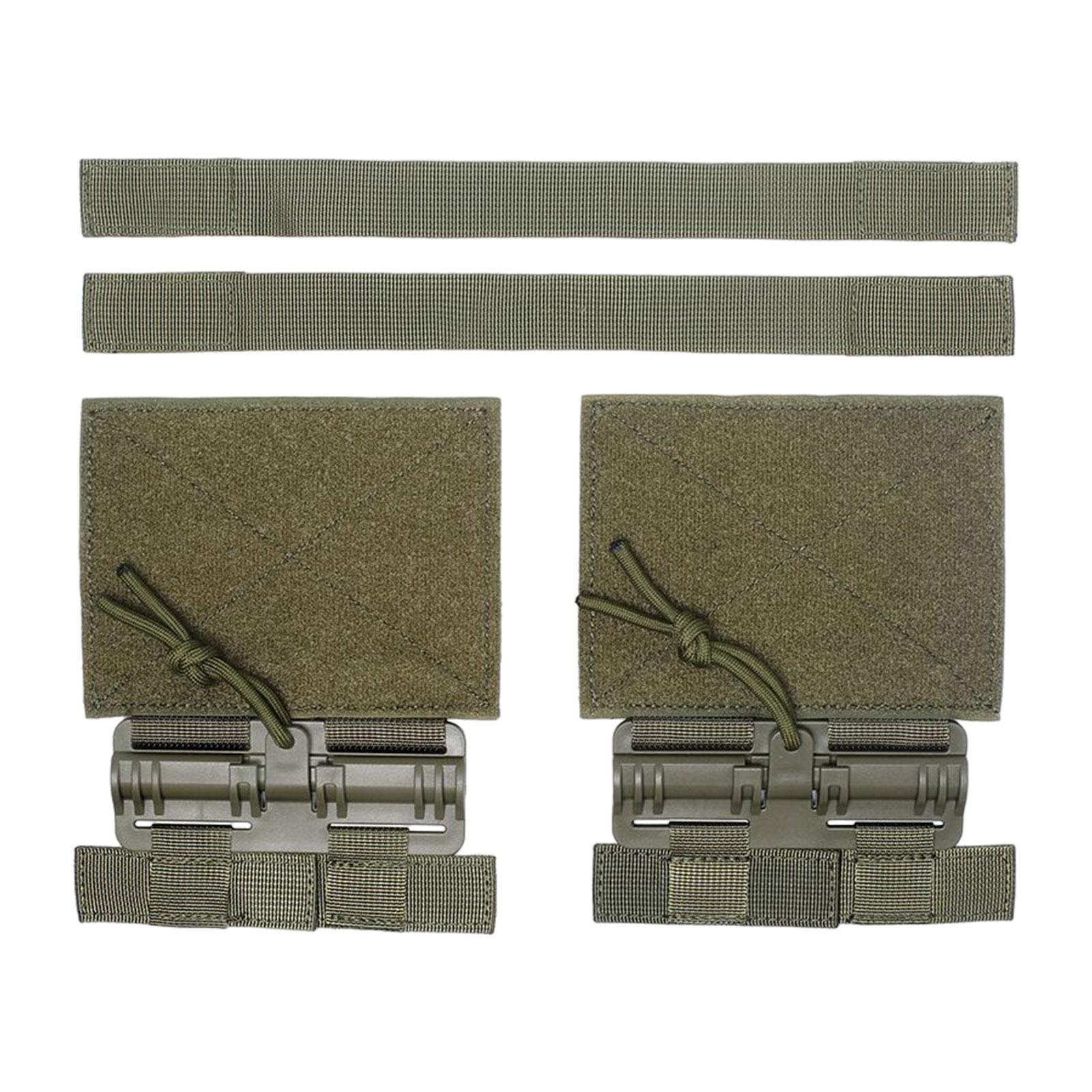 Ioensy - 2X Juego De Hebillas De Liberación Rápida Adaptador De Faja De Tubo Para Herramienta De Cosplay 6094 Verde