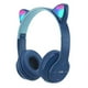 thumbnail image 1 of Audifonos Bluetooth Orejas De Gatito RGB Over Ear Azul, 1 of 2