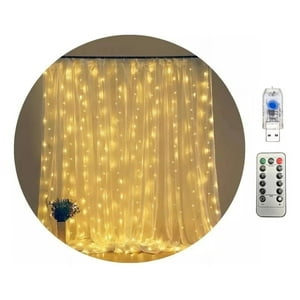 Disparo - Cascada Luces Guirnalda Cortina Led Navidad Eventos Boda 3X3