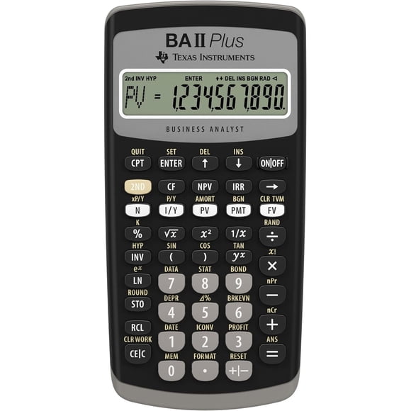 Calculadora Financiera Texas Instruments BA II Plus Negra