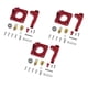thumbnail image 2 of Extrusora Extrusora Roja Izquierda 3x MK8 Para Ender 3 CR10 CR10S PRO CR8 CR7, 2 of 5