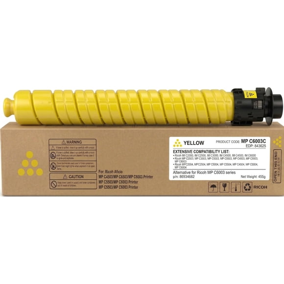 Cartucho De Tóner Amarillo Compatible Para Ricoh 455 G