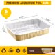 thumbnail image 3 of Molde para Hornear BondOnLum de Aluminio Dorado 1200 ml Paquete de 5, 3 of 8