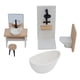 thumbnail image 4 of Juego De 5 Piezas De Baño Para Casa De Muñecas A Escala 1:12, Adornos Para Bañera, Regalos De Cumpleaños Para Niños, 4 of 5