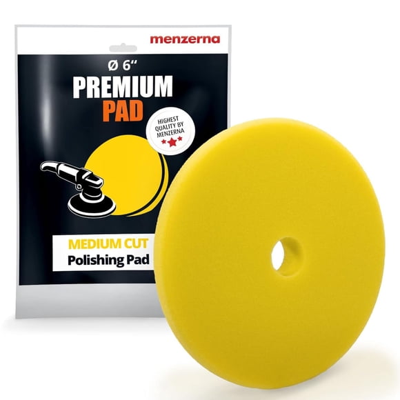Almohadilla de pulido Menzerna 15 cm Corte Medio Amarilla