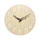 thumbnail image 2 of Reloj De Pared Moderno, Silencioso, Redondo, Decorativo, Para Sala De Estudio, Cafetería, Bar, Oficina, Madera Clara, 2 of 3