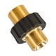thumbnail image 1 of Adaptador de Lavadora de Alta Presión de Latón, Piezas de Repuesto de Presión de Trabajo de Conexión Rápida de 5000 PSI, Acoplador de Rosca Macho M22, 1 of 5