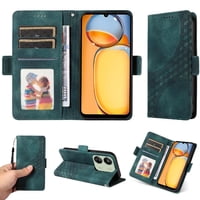 Carcasa Foxdock Xiaomi Poco M6 5G De Cuero Pu, Diseño Acolchado Clásico, Protección Contra Caídas Y Rayones