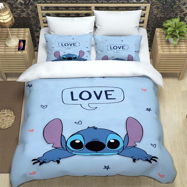 x2469 Bed SheetsStitch Duvet Cover Sets Pillowcase Bedding Set Kids Children Princess Gift Girls Size Bed Linen 3-Piece Bedding Set (1 Duvet Cover + 2 Pillow Shams) nj2469