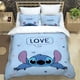 thumbnail image 1 of x2469 Bed SheetsStitch Duvet Cover Sets Pillowcase Bedding Set Kids Children Princess Gift Girls Size Bed Linen 3-Piece Bedding Set (1 Duvet Cover + 2 Pillow Shams) nj2469, 1 of 5