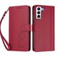 thumbnail image 3 of Funda Cartera Trébol para Samsung Galaxy S21 con Ranuras Tarjetas y Carga Inalámbrica Rojo, 3 of 6
