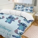 thumbnail image 3 of 3 Pieces Stitch Bedding Comforter Set Full with 2 Pillowcases for Kids Teens Girls Women Microfiber Easy Wash Light Breathable Cozy White Base Bed Sheets, 3 of 5